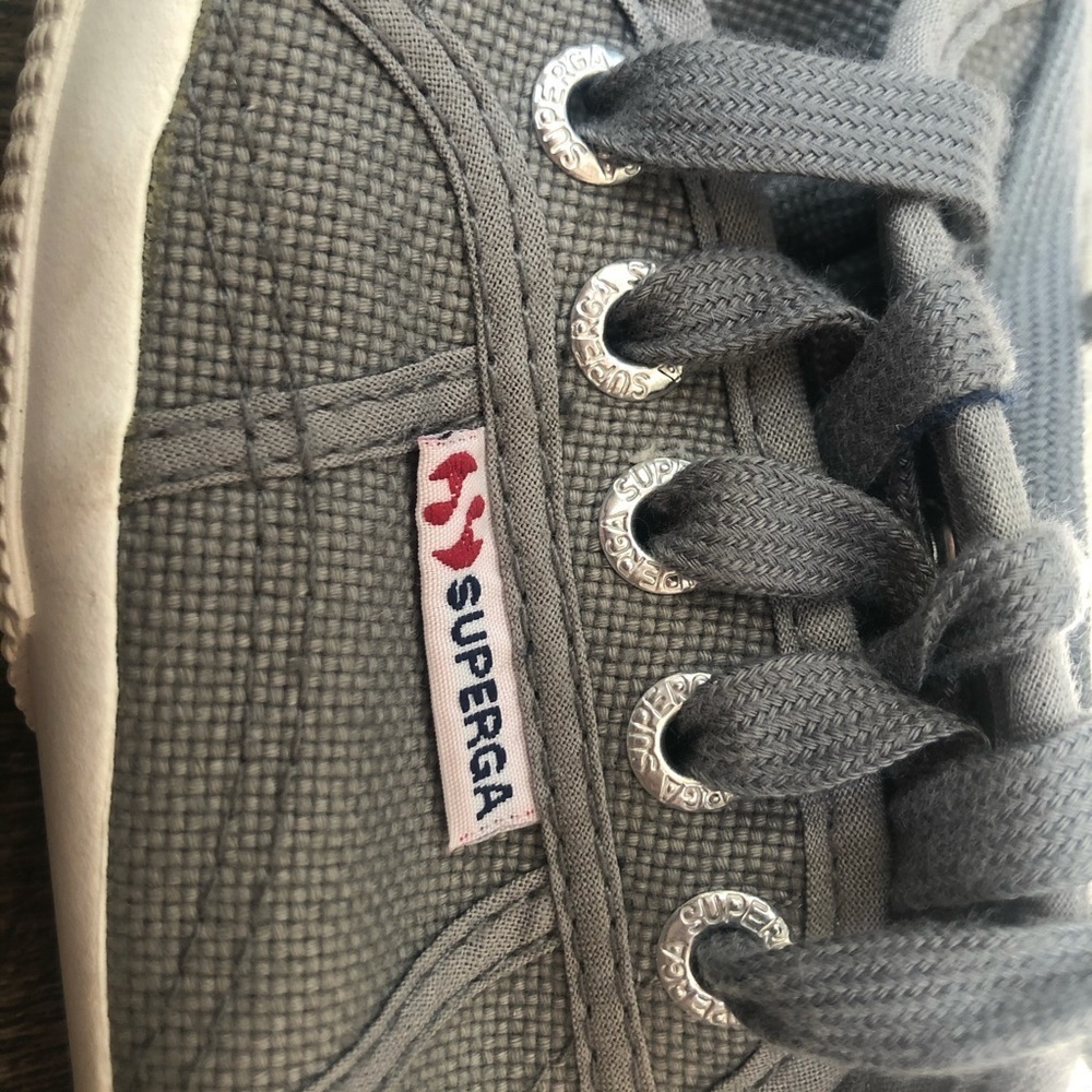 Superga Unisex Gray Cotu Classic S000010-M38 Sneakers Women's 6 Men's 4.5 - Picture 8 of 15